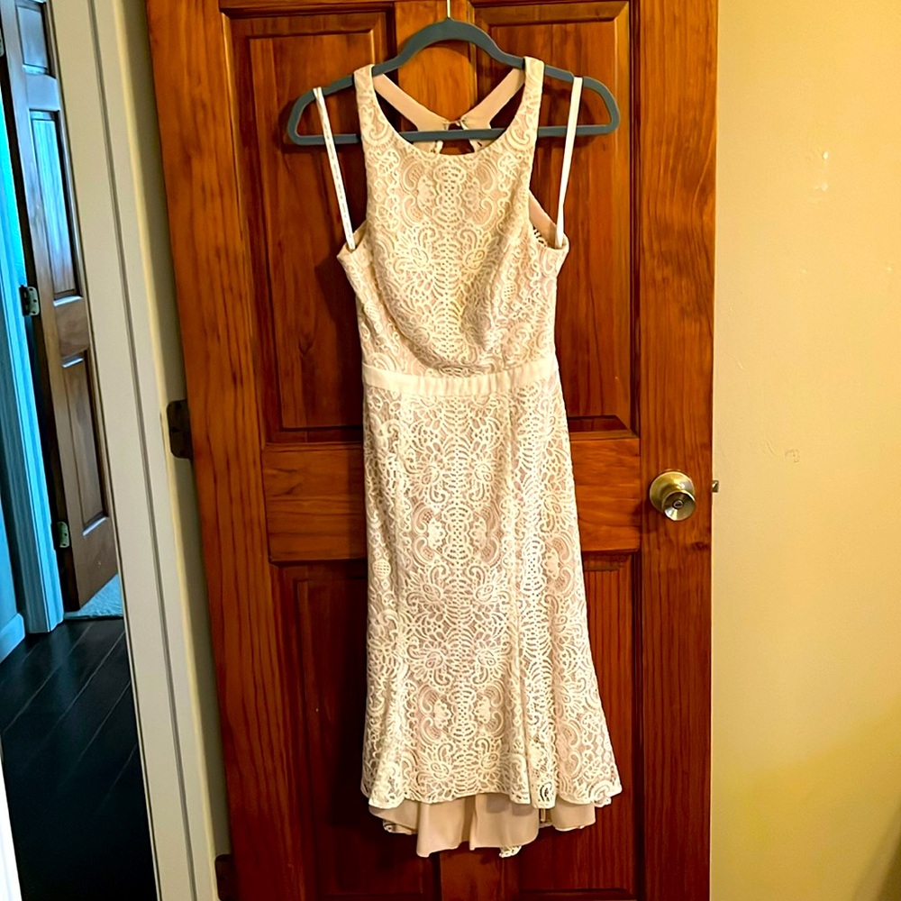 Wedding or reception dress. Backless.
